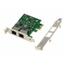 KALEA-INFORMATIQUE Carte contrôleur réseau PCI Express PCIe 2 Ports RJ45 Gigabit Ethernet 10 100 1000Mbps 1G. Double Chipset Rea