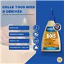 Colle bois - CYANOLIT - Bois et dérivés - 500 g - Haute résistance - Idéale pour bois et matériaux dérivés