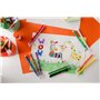 BIC Kids Kid Couleur Feutres de Coloriage à Pointe Moyenne - Couleurs Assorties, Etui Carton de 36