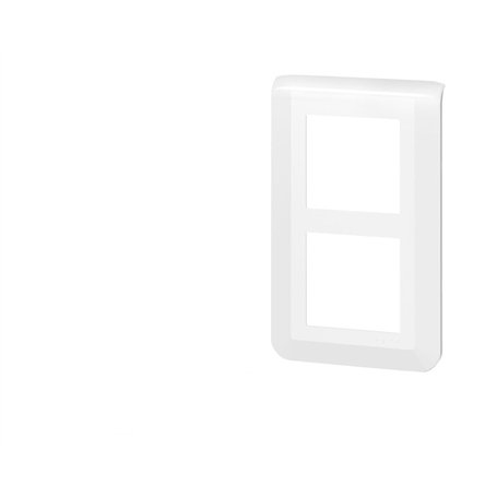 Legrand - Plaque de finition Mosaic spéciale rénovation 2x2 modules vertical - blanc