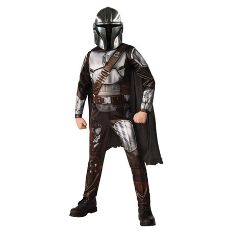 RUBIES - STAR WARS Officiel - Costume de Luxe The Mandalorian - Taille 3-4 Ans - Déguisement Enfant Costume de Luxe Le Mandalori
