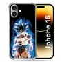 Cokitec Coque Renforcée pour Apple Iphone 16 Manga Dragon Ball Sangoku Noir