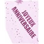 Chemin de table anniversaire fuchsia