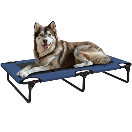 PawHut Lit surélevé pour Chiens Pliable rafraîchissant