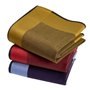Mouchoirs Tissu Homme Premium 100% Coton Peigné - 45cm x 45cm - 3 Pièces - Modèle A13