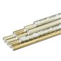 Clairefontaine 211846AMZC - Un Carton De 10 Rouleaux De Papier Cadeau - Papier Premium 80g - Dimensions : 2x0,70m - Motif : Or, 