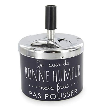 Cendrier Poussoir avec Message - Couleur Aléatoire