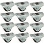 cyclingcolors 12x roulette meuble 25mm universelle mini rouleau noir pied lit casier chariot poubelle rangement table roue