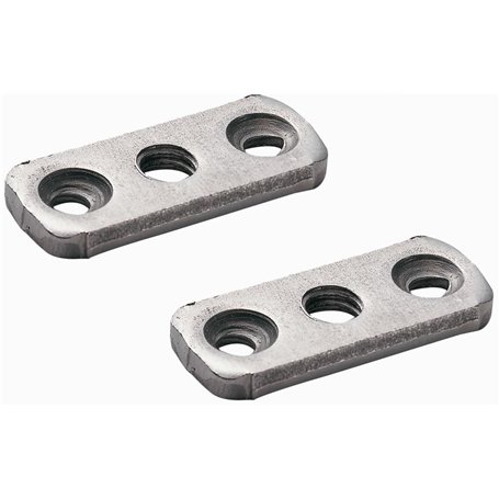 cyclingcolors 2x écrou rectangulaire lit platine 3 trous M7 x 150 acier meuble assemblage vis bois ancien