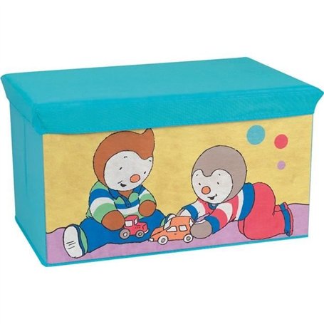 Coffre a jouets pliable - FUN HOUSE - T'CHOUPI - Banc de rangement - 55