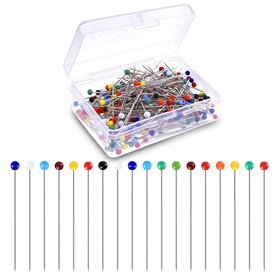 CZ Store ✮Marque Francaise epingle Couture|Lot de 250|✮✮Garantie A Vie✮✮- Multicolores- Tete Ronde mercerie/Patchwork/Decoration