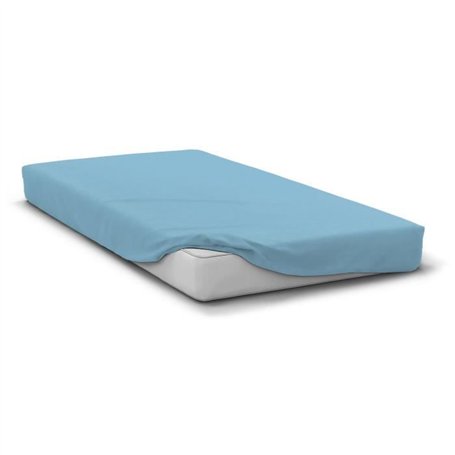 Drap housse - HOME LINGE PASSION - HP72122 - Microfibre 82 g - 160 x 200 cm - Bonnet 30 cm - Bleu ciel