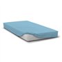 Drap housse - HOME LINGE PASSION - HP72122 - Microfibre 82 g - 160 x 200 cm - Bonnet 30 cm - Bleu ciel