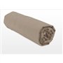 Drap housse - HOME LINGE PASSION - HP72125 - Microfibre 82 g - 180 x 200 cm - Bonnet 30 cm - Beige