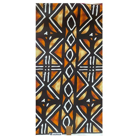 MAYNOWAX Coupon Tissu Pagne Wax Africain 100% coton 2 yards soit 180cm x120cm
