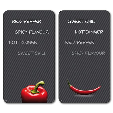 Kesper 36525 Planche à découper en verre multifonction Lot de 2 52 x 30 x 0