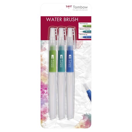 Tombow Wb-3P Set de Pinceaux avec Réservoir D’Eau (Vide)