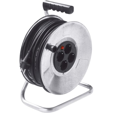 BACHMANN Touret de câble en tôle d'acier 4-f. 50m