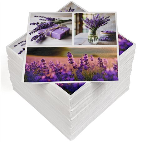 HEKU Lot de 100 serviettes en papier triple épaisseur