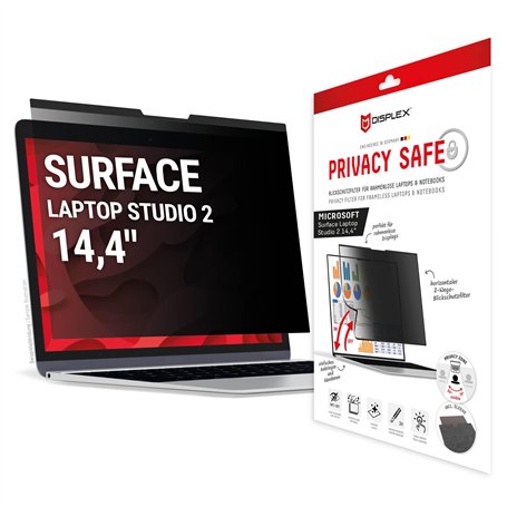 Displex PRIVACY SAFE Filtre de confidentialité magnétique 2 voies pour Surface Laptop Studio 2 14