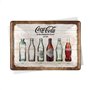 Nostalgic-Art Coca-Cola Bottle Timeline 10277 Plaque métallique décorative 10 x 14 cm