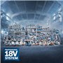 Bosch Professional système 18V: rabots sans fil GHO 185-LI (clé de montage, support de guide, sac à poussière)
