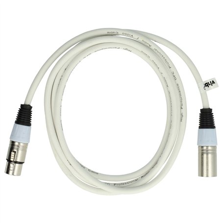 vhbw Câble lumière DMX prise XLR mâle et femelle compatible avec éclairage scénique