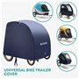 Navaris Housse pour Remorque de Vélo - Bache de Protection de Remorque de Velo Exterieur - Housse Imperméable pour Protéger de l