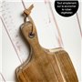 Moritz & Moritz Planche a Decouper Bois Massif – 33 x 18 x 1,9 cm - Petite Planche Bois D'Acacia Antibactérien - Aussi comme pla