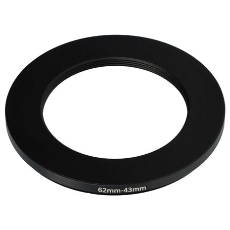 vhbw Bague d'adaptation de Filtre Step-Down de 62 mm vers 43 mm pour Objectif d'appareil Photo - Réducteur