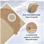 VIOKS Lot de 5 sacs d'aspirateur de rechange pour Kärchеr 6.904-322.0 Kärchеr - Sacs d'aspirateur industriels Kärchеr WD2