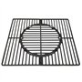 BURI Kit de grille de cuisson universelle en fonte - Surface de cuisson : environ 44