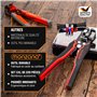 MONZANA® Pince à dénuder multifonction électricien 3en1 220 pièces boîte 0,2-6mm² pince à dénuder automatique auto-ajustable dén