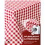 texpot Lot de 6 nappes de Style Maison de Campagne à Carreaux - Couleur et Taille au Choix - 100% Coton (30 x 30 cm - Rouge/Blan