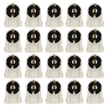 OSALADI 20 Pcs Support de Lampe Fluorescente Vis Type T8 / G13 Support de Lampe Non Shunté Pierre Tombale Remplacement de La Dou