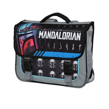 Bagtrotter Cartable 38cm Star Wars The Mandalorian Noir et Gris