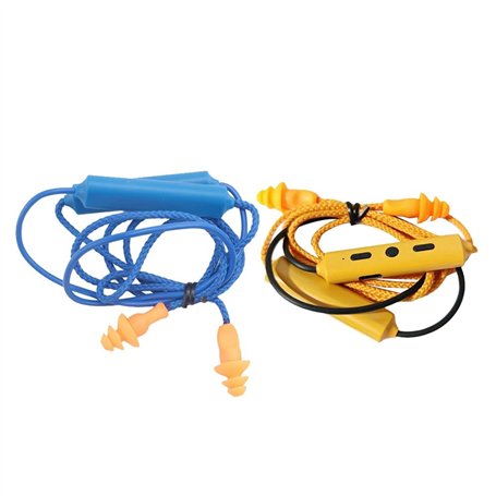 Dytabepl Bouchons d'oreilles Bluetooth Réutilisables en Silicone Étanche et Souple avec Cordon