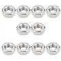 LT Easiyl 10 Lot écrous Hexagonaux de Vilebrequin M10 X 1 Mm en Acier Inoxydable 304 Filetage Fin Compatible avec Simson S50 S51