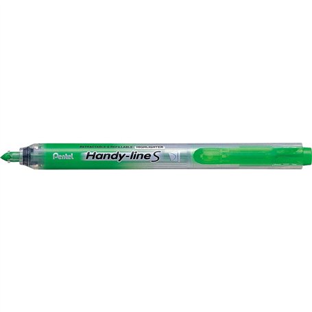 Pentel Handy-Line S Surligneur Rétractable/Rechargeable Vert