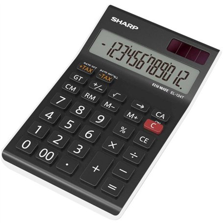 Sharp el-124twh Bureau Calculatrice de bureau – Noir/Blanc