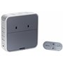 Sonnette MP3 grise Honeywell DC917NG série 9: jusqu’à 200 m de portée sans fil avec lumière auréole