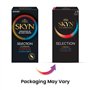 SKYN Selection : Lot de 9 Préservatifs sans latex Skynfeel pour Homme/Assortiment de 3 Types de Sensations : 3X Original, 3X Int