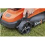 Black+Decker Tondeuse à gazon sans fil BCMW3336N (36 V, largeur de coupe de 33 cm, pour surfaces moyennes jusqu'à 250 m², 5 nive