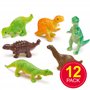 Baker Ross Lot de 12 Dinosaures Souples - Idéal comme cadeau de pochette surprise EF835