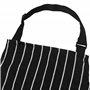 TRIXES Tablier de Chef de Cuisine Noir et Blanc