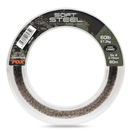 Fox Soft Steel Fleck Camo Leader 60 lb (27