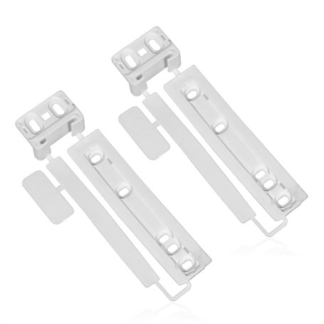 SPARES2GO Porte Plastique Support de Montage de Fixation Slide Kit compatible avec Electrolux Intégré Réfrigérateur et Congélate