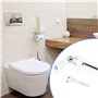 Colexy Poignée de Toilette de Chasse D'eau, WC Levier de Chasse D'eau Porcelain Vintage Cistern Lever, Kit de Poignée de Chasse