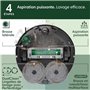 iRobot Roomba Plus 505 Noir - Base Multifonction - Lavage et séchage a l'air Chaud des lingettes - PrecisionVision IA