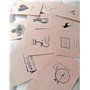 Lot de 20 feuilles de papier kraft A4 de 300 g/m², finition mate/impression de cartes artisanales